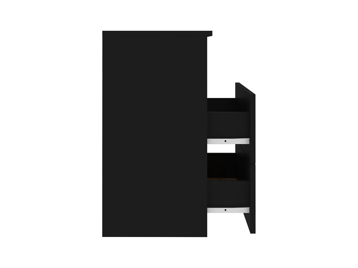Tables de chevet 2 pcs Noir 50x32x60