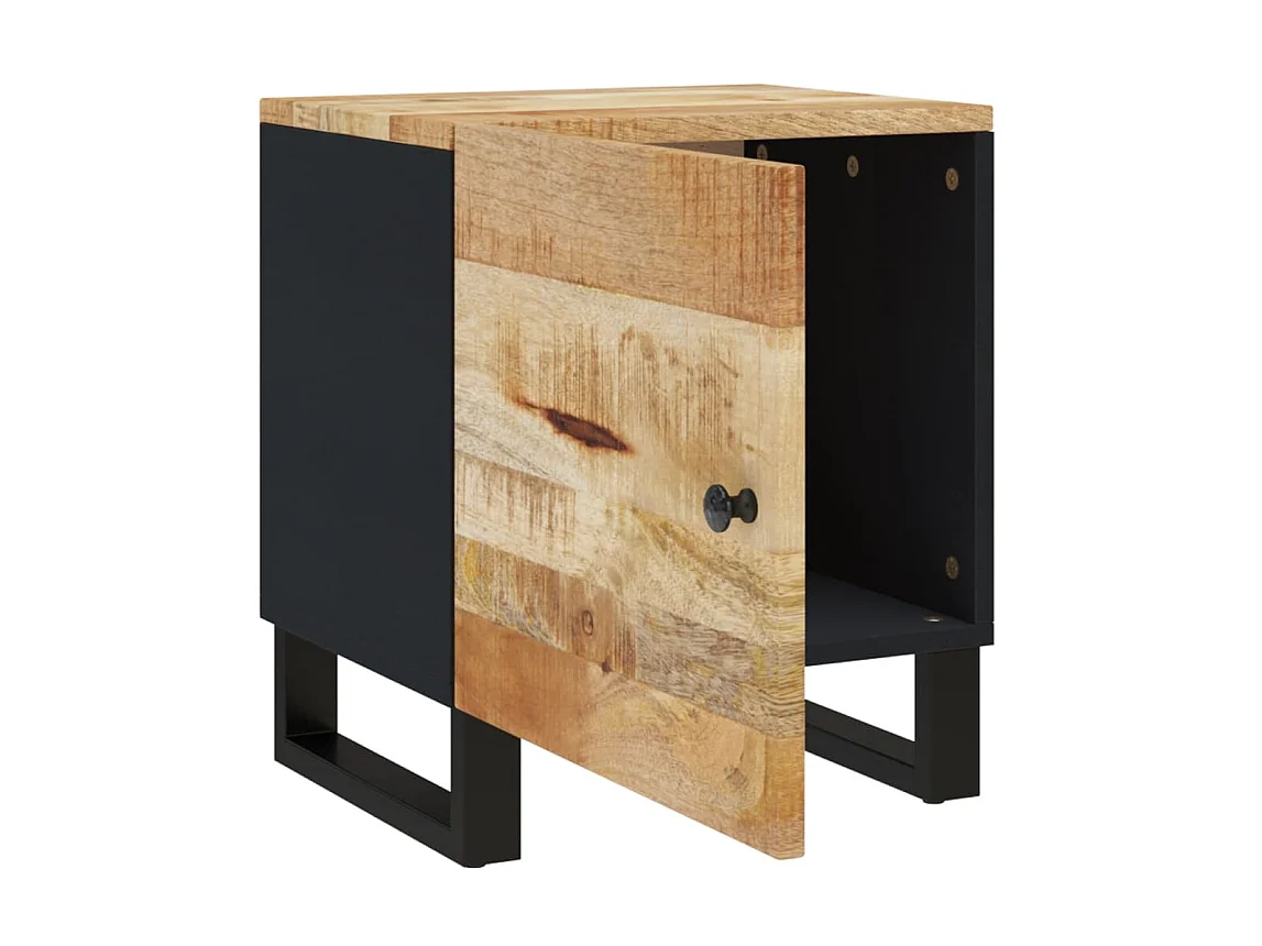 Tables de chevet 2 pcs 40x33x46 Bois de manguier solide 2