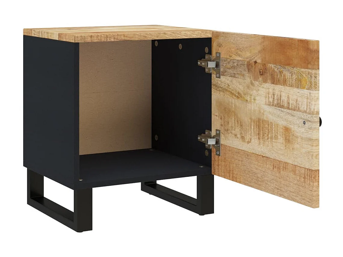 Tables de chevet 2 pcs 40x33x46 Bois de manguier solide 2