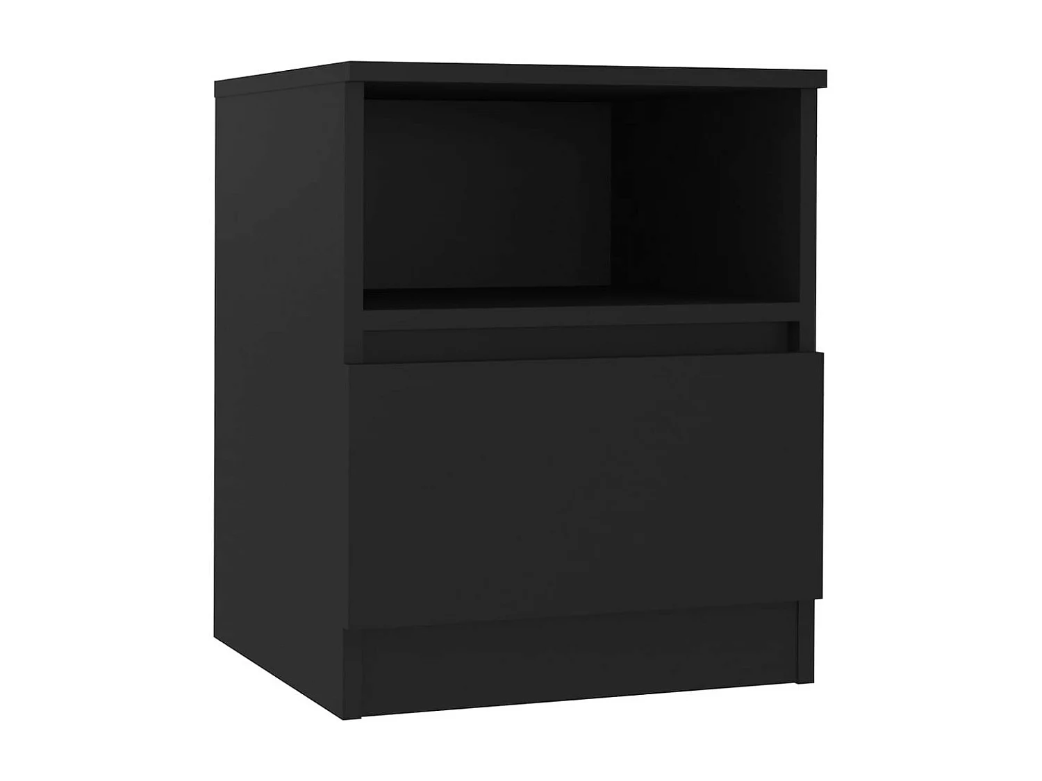 Tables de chevet 2 pcs Noir 40x40x50 2