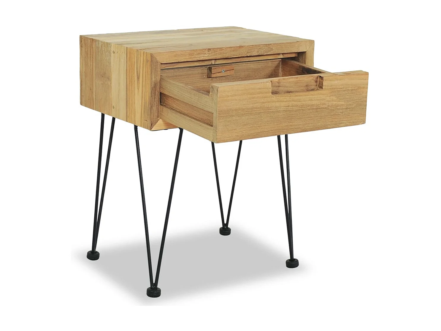 Tables de chevet 2 pcs 40x30x50 Teck massif