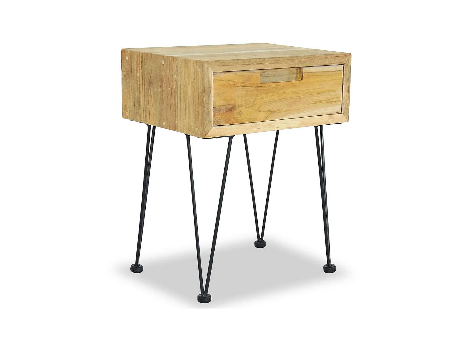 Tables de chevet 2 pcs 40x30x50 Teck massif