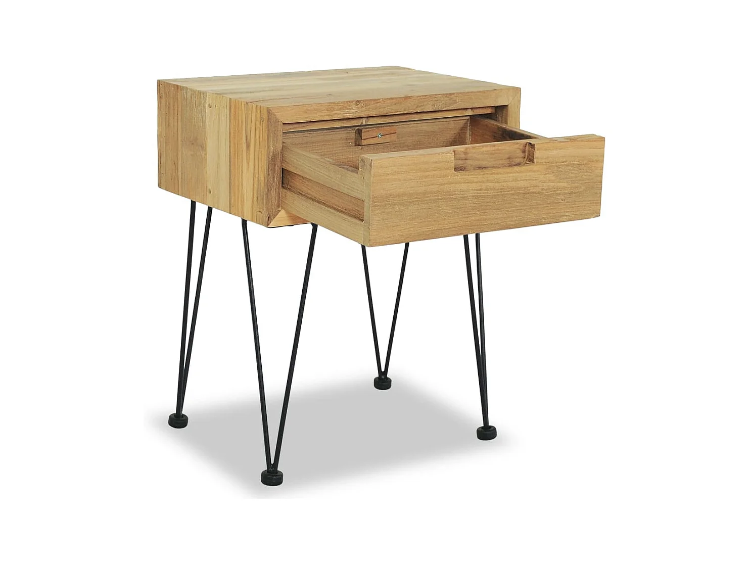 Tables de chevet 2 pcs 40x30x50 Teck massif