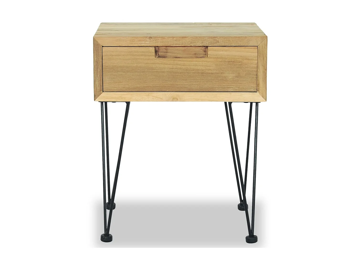 Tables de chevet 2 pcs 40x30x50 Teck massif