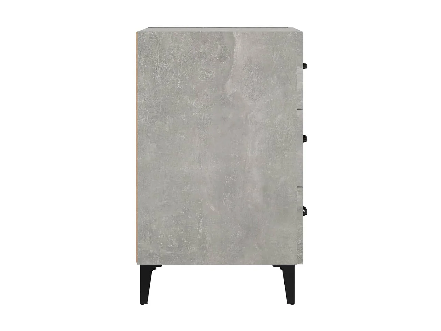 Table de chevet Gris béton 40x40x66 Bois d'ingénierie