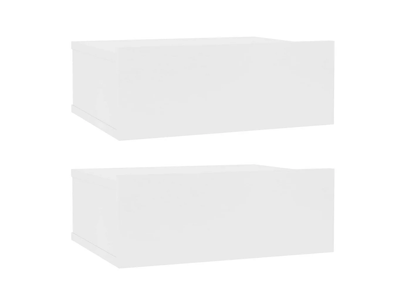 Tables de chevet flottantes 2 pcs Blanc 40x30x15