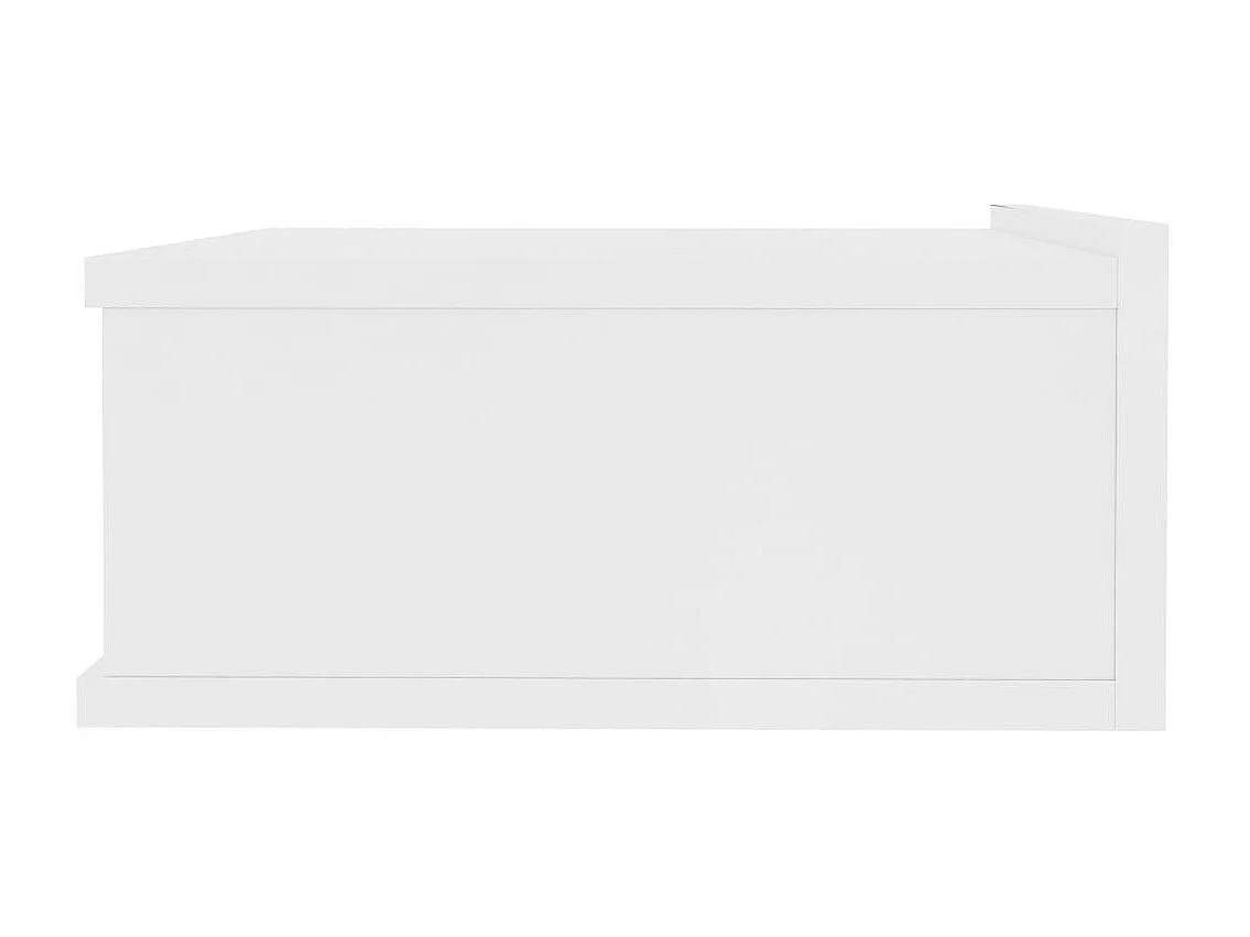 Tables de chevet flottantes 2 pcs Blanc 40x30x15