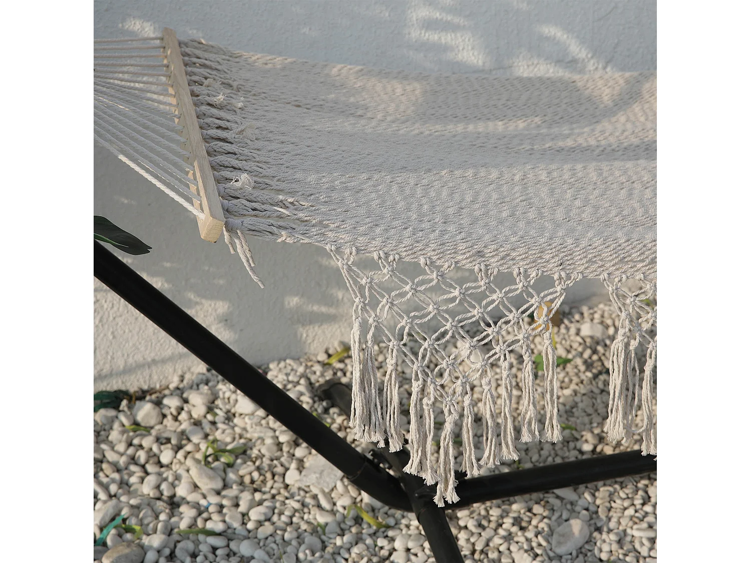 Hamaca de exterior tejida a mano 200 x 100 cm PORQUEROLLES