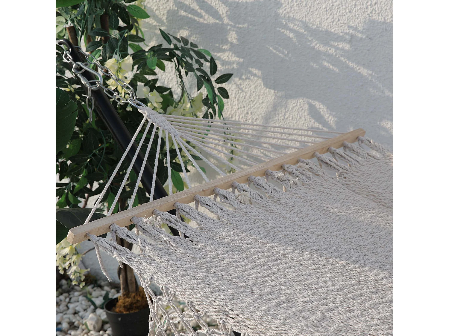 Hamaca de exterior tejida a mano 200 x 100 cm PORQUEROLLES