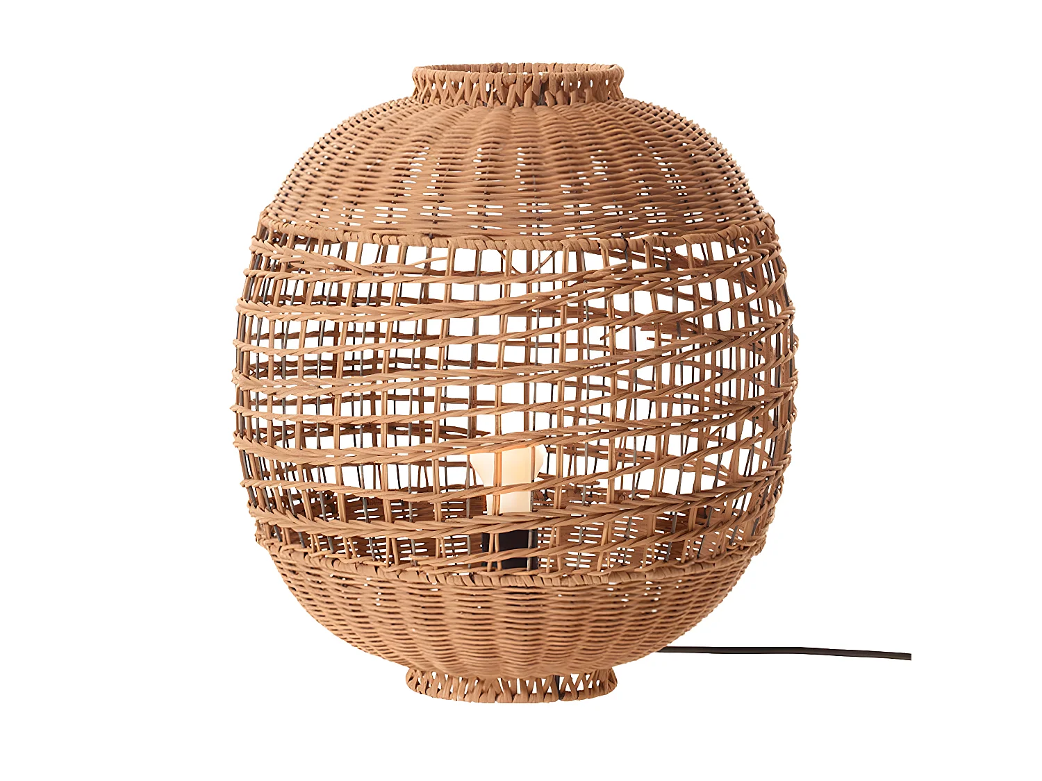 Lampe de table intérieur ESMA Beige Rotin H42CM