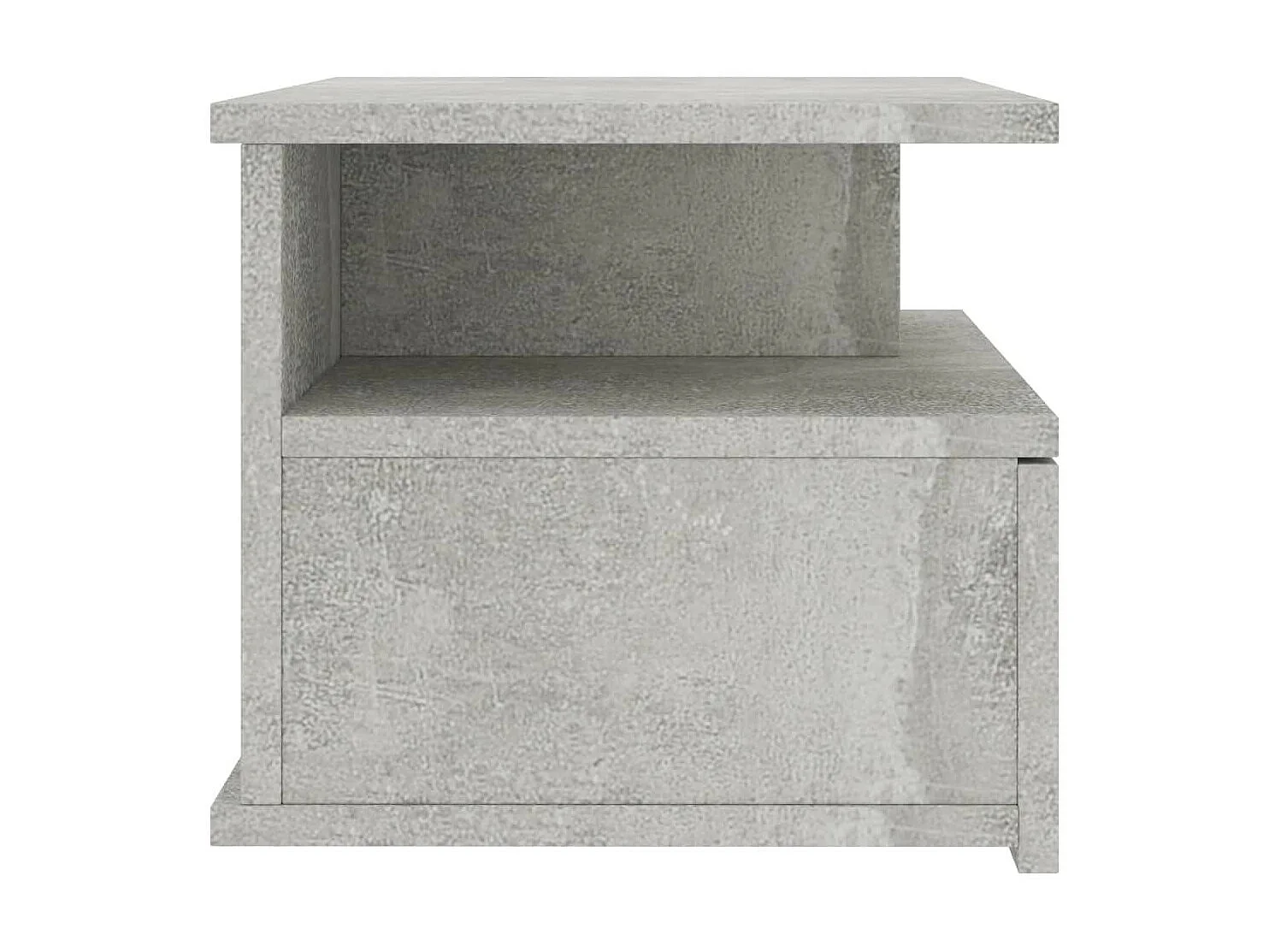 Tables de chevet suspendues 2 pcs Gris béton 40x31x27
