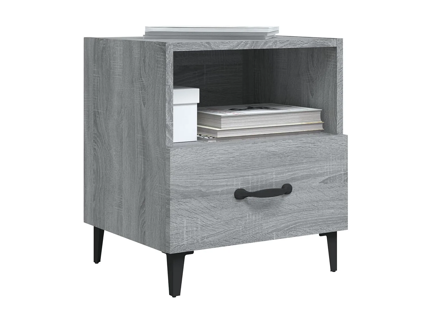 Tables de chevet 2 pcs Sonoma gris Bois d'ingénierie