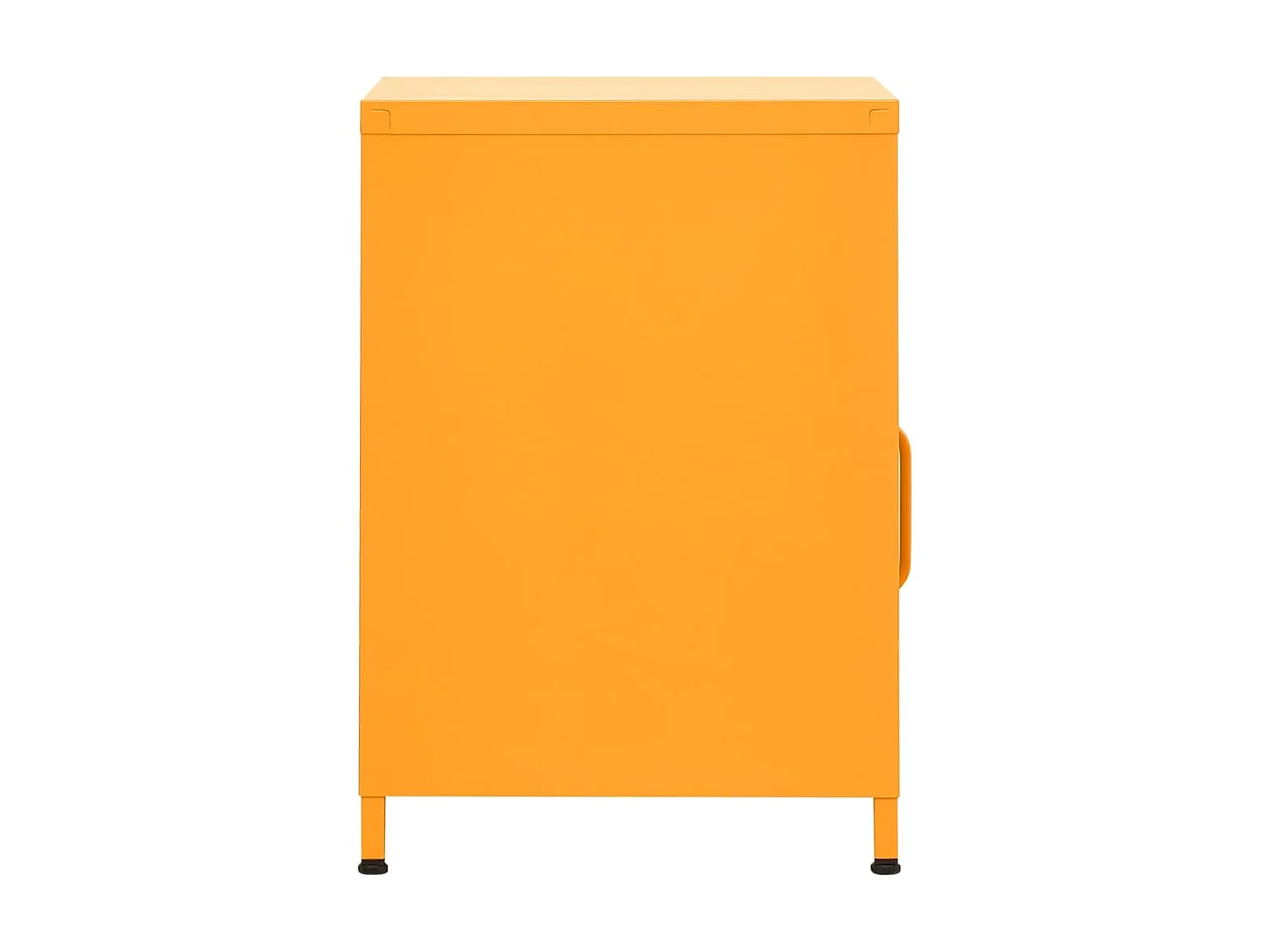 Table de chevet Jaune moutarde 35x35x51 Acier 2