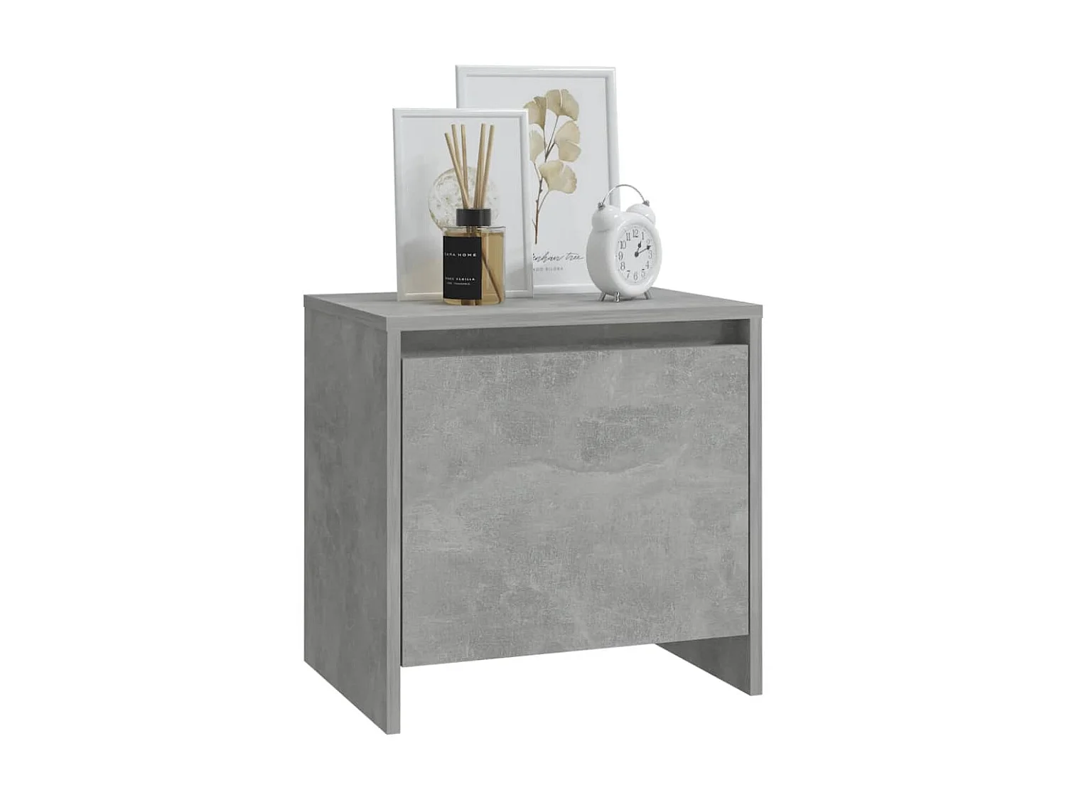 Table de chevet Gris béton 45x34x44,5