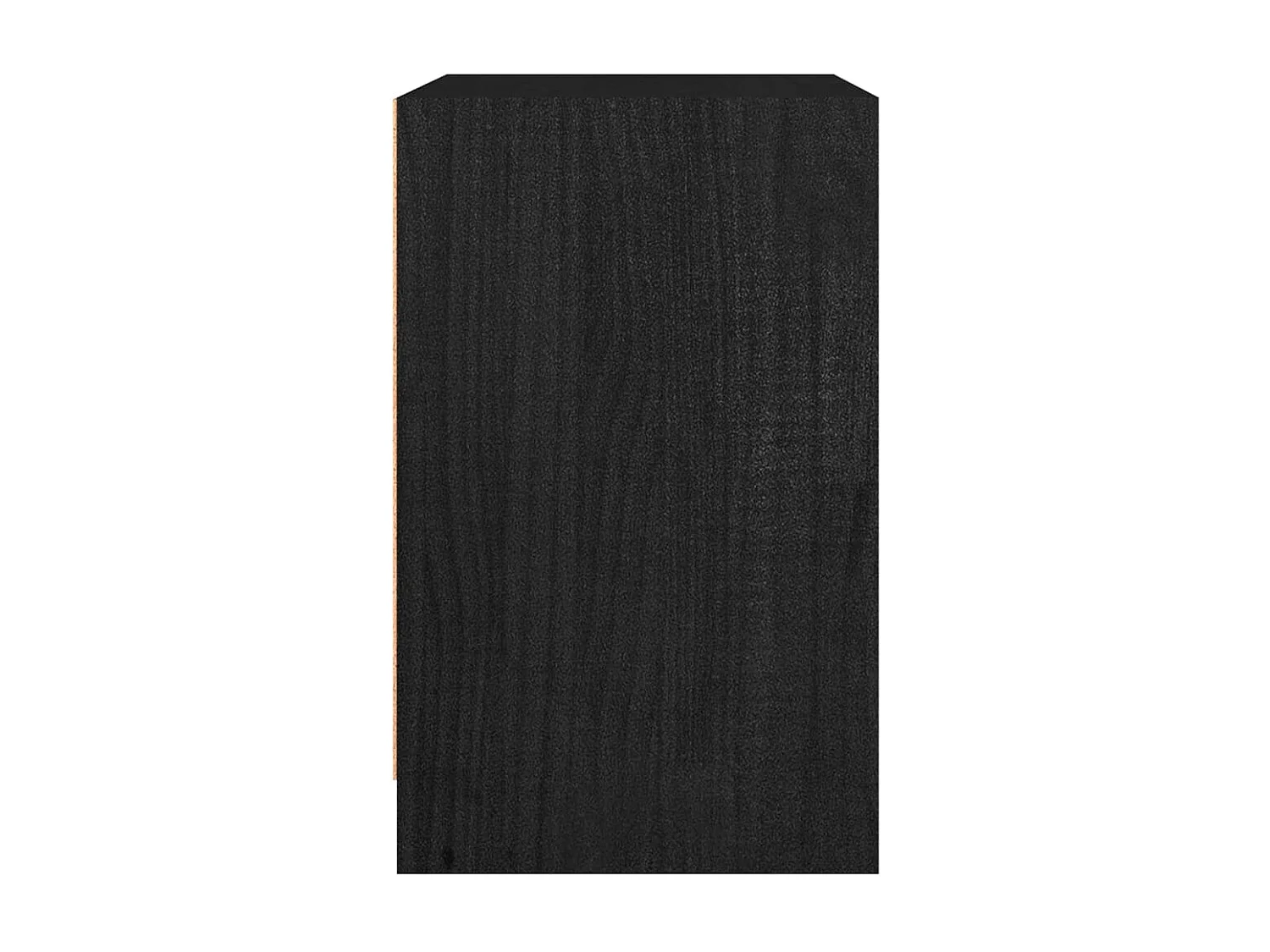 Tables de chevet 2 pcs Noir 40x31x50 Bois de pin massif