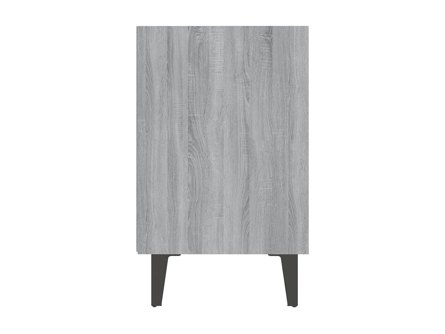 Table de chevet avec pieds en métal Sonoma gris 40x30x50 2