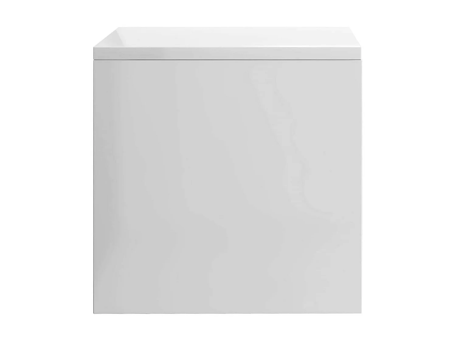 2 pcs Tables de chevet Blanc brillant 40 x 30x30