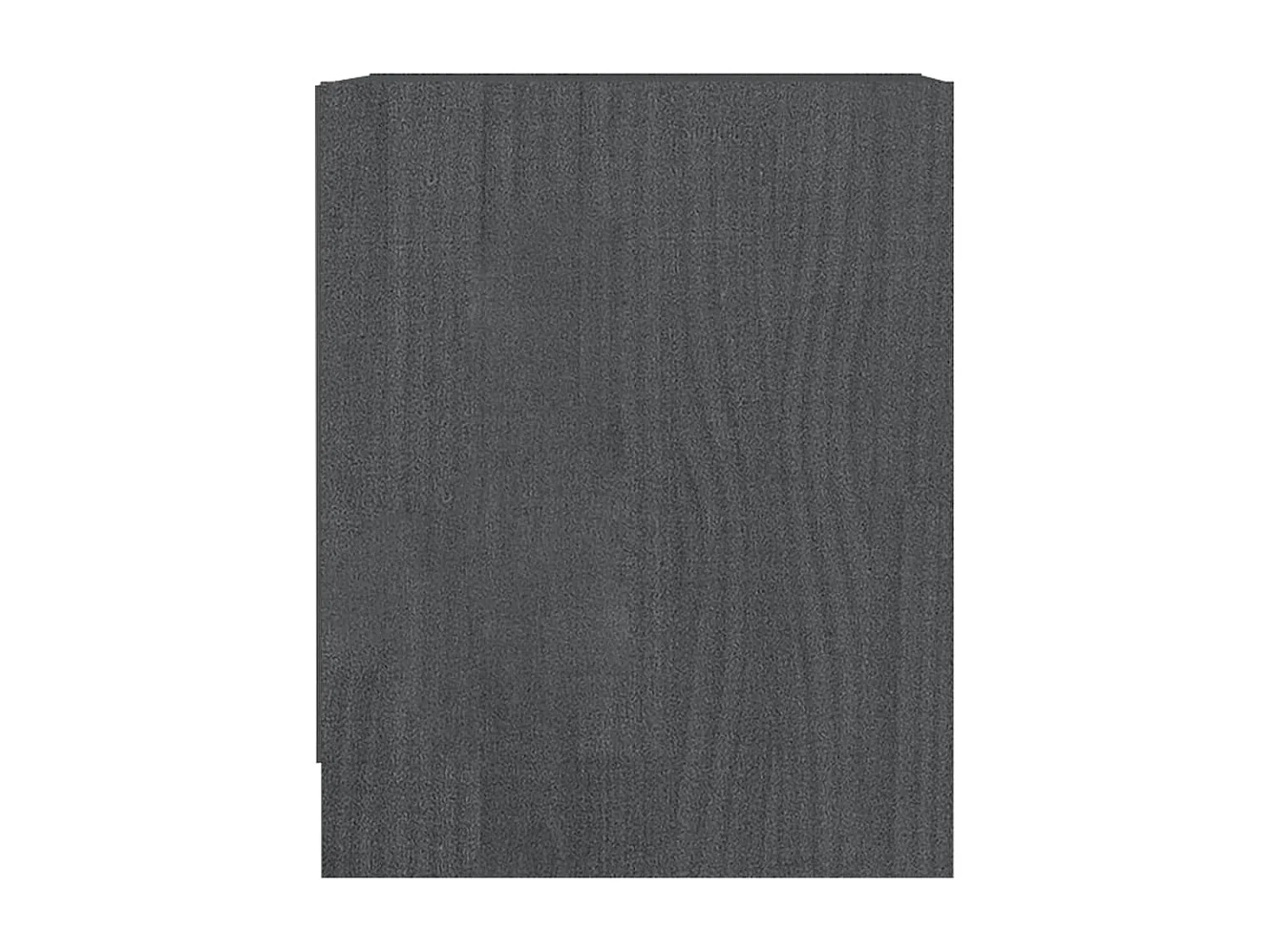 Tables de chevet 2 pcs Gris 35,5x33,5x41,5 Bois de pin massif