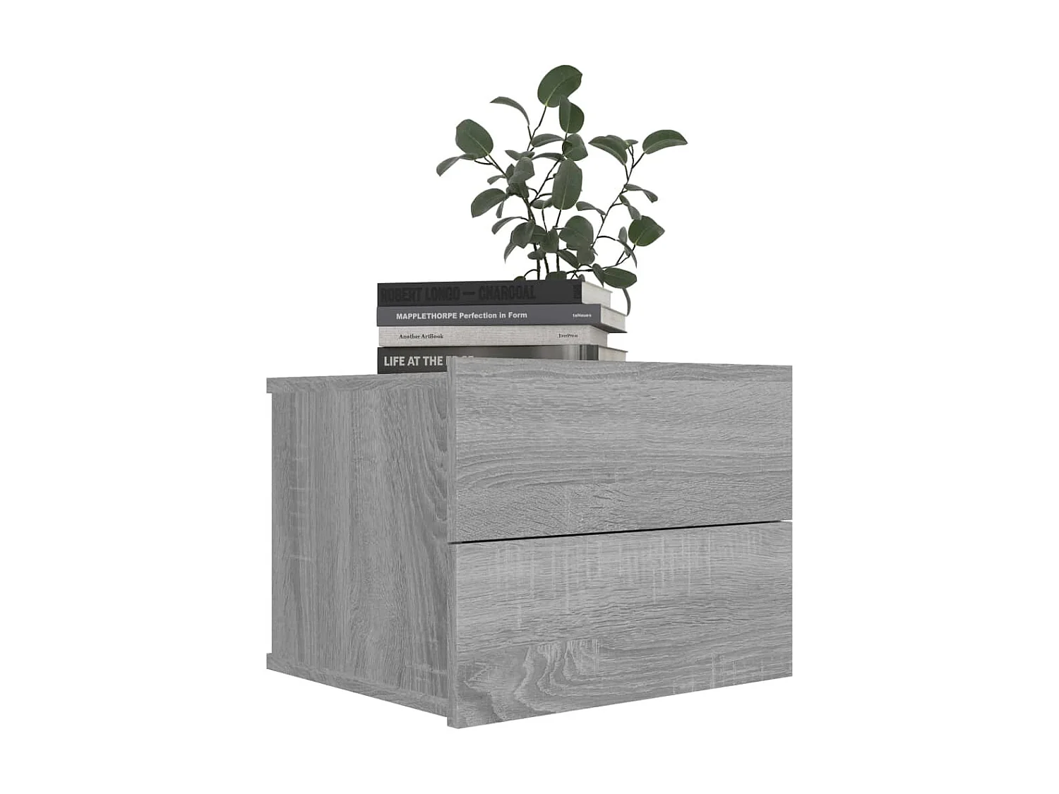 Tables de chevet murale 2 pcs Sonoma gris 40x30x30 Bois d'ingénierie