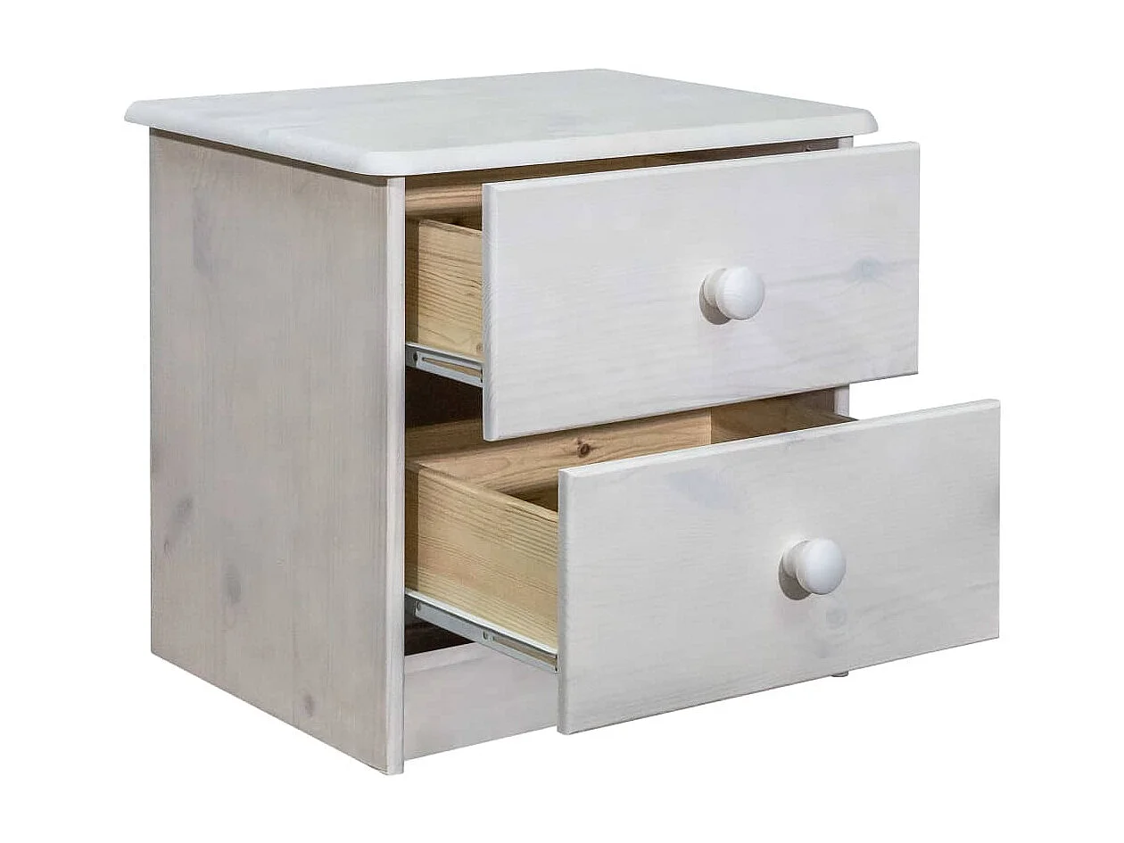 Table de chevet 43x34x40 Bois de pin solide 2