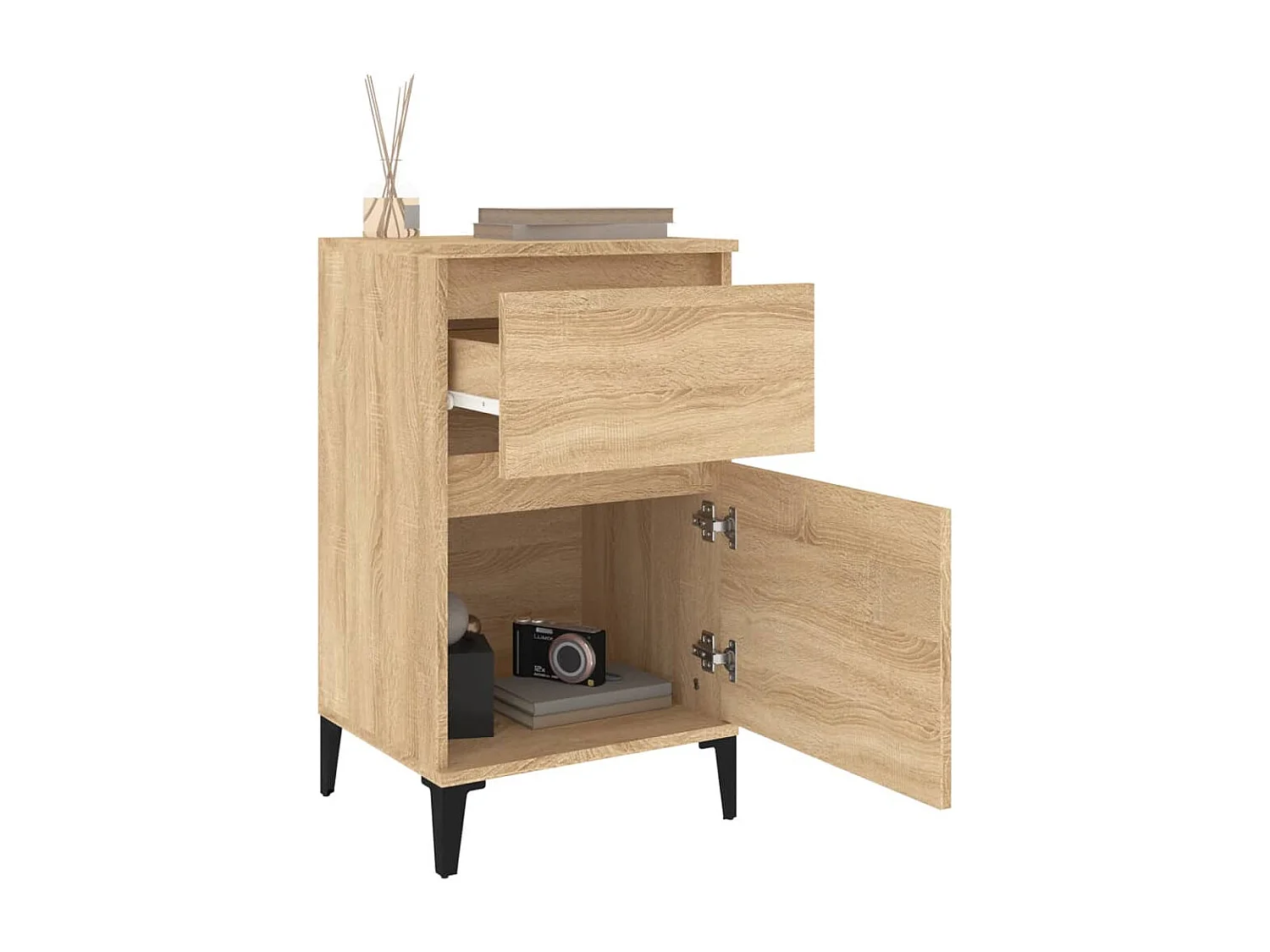 Tables de chevet 2 pcs chêne sonoma 40x35x70