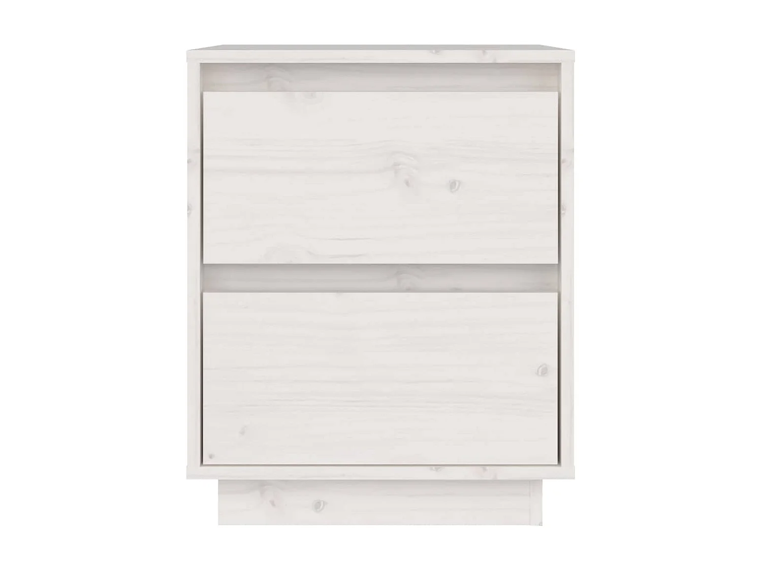 Table de chevet Blanc 40x35x50 Bois de pin solide