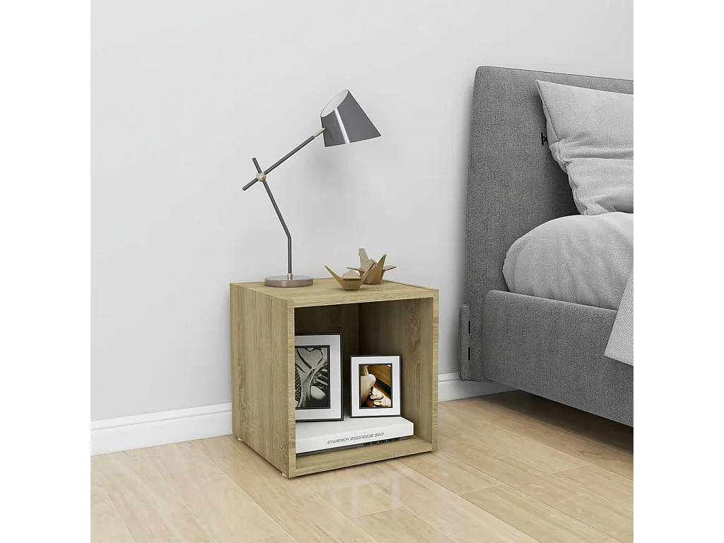 Chevet TV Chêne sonoma 37x35x37