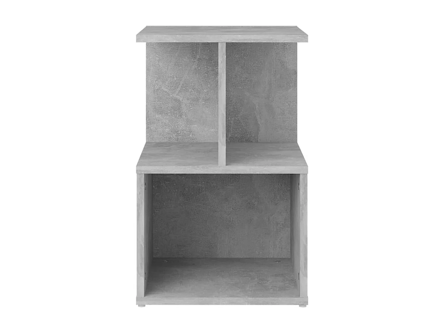 Tables de chevet 2 pcs Gris béton 35x35x55