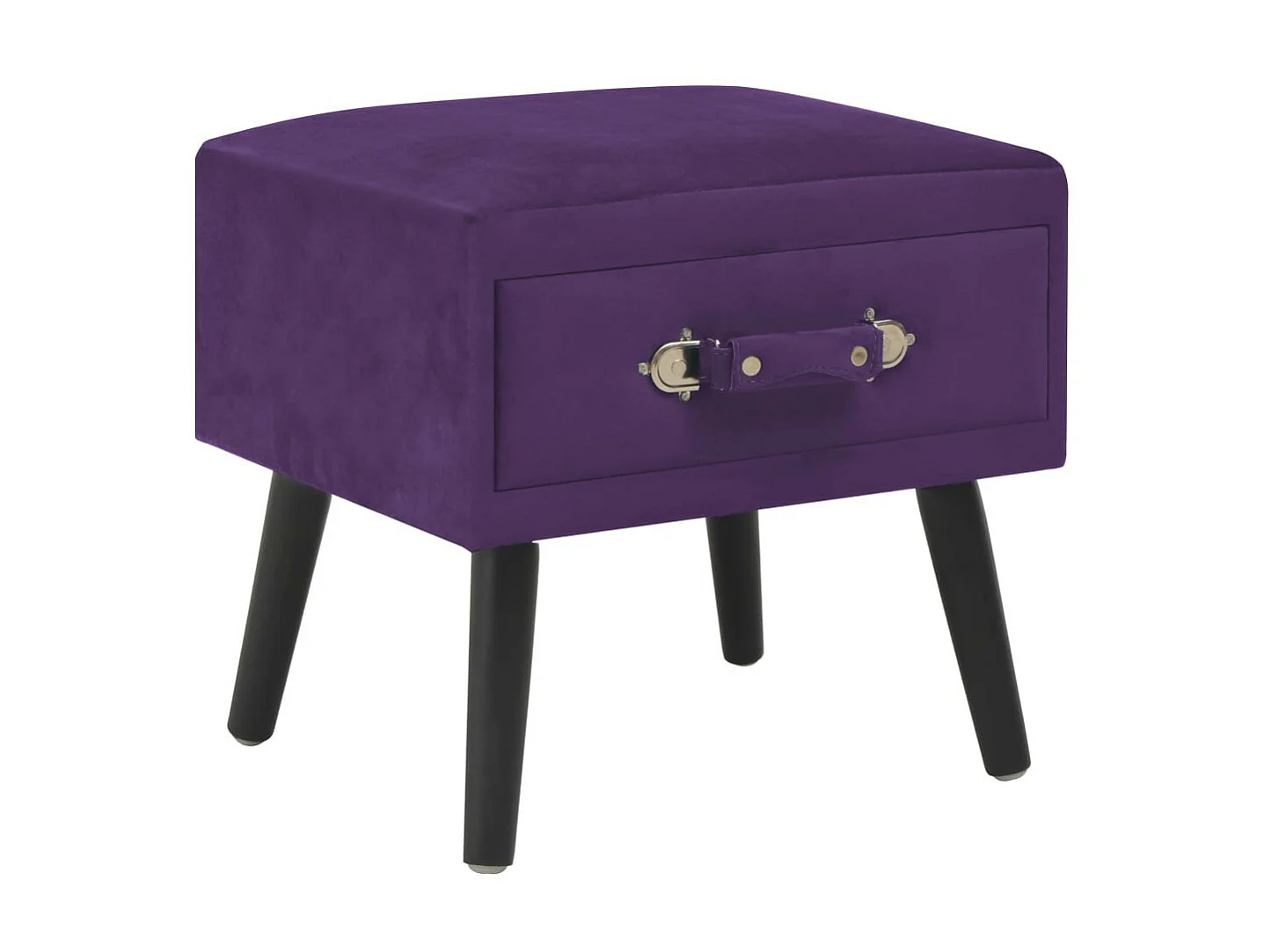 Tables de chevet 2 pcs Violet foncé 40x35x40 Velours