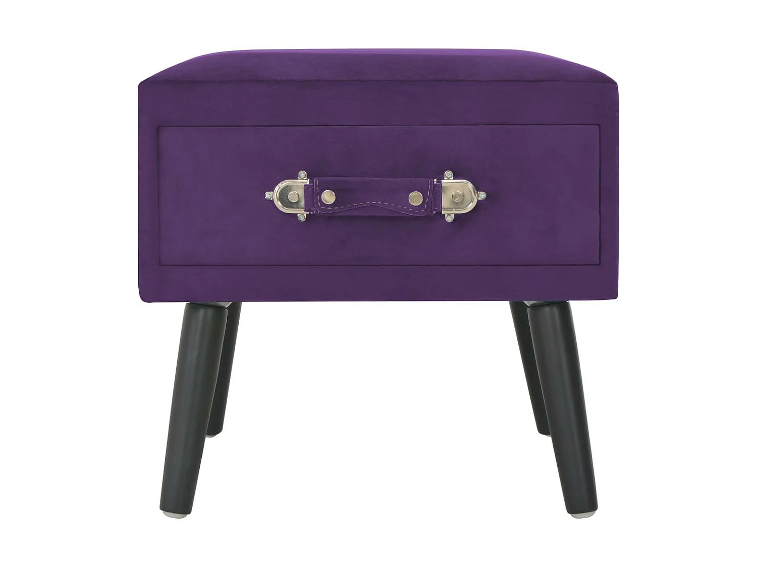Tables de chevet 2 pcs Violet foncé 40x35x40 Velours