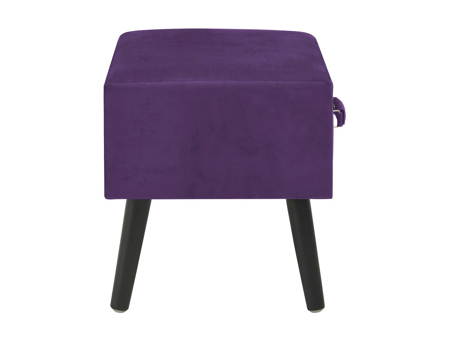 Tables de chevet 2 pcs Violet foncé 40x35x40 Velours