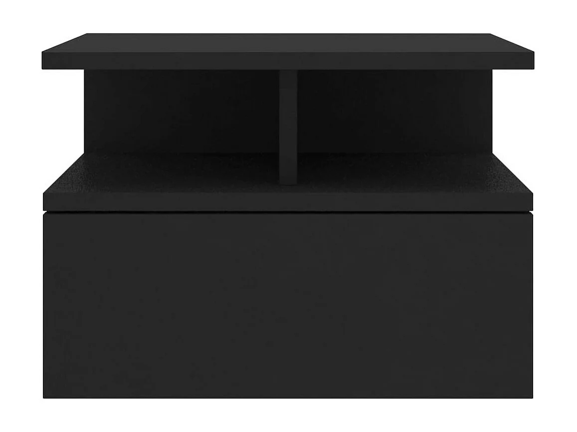 Tables de chevet suspendues 2 pcs Noir 40x31x27