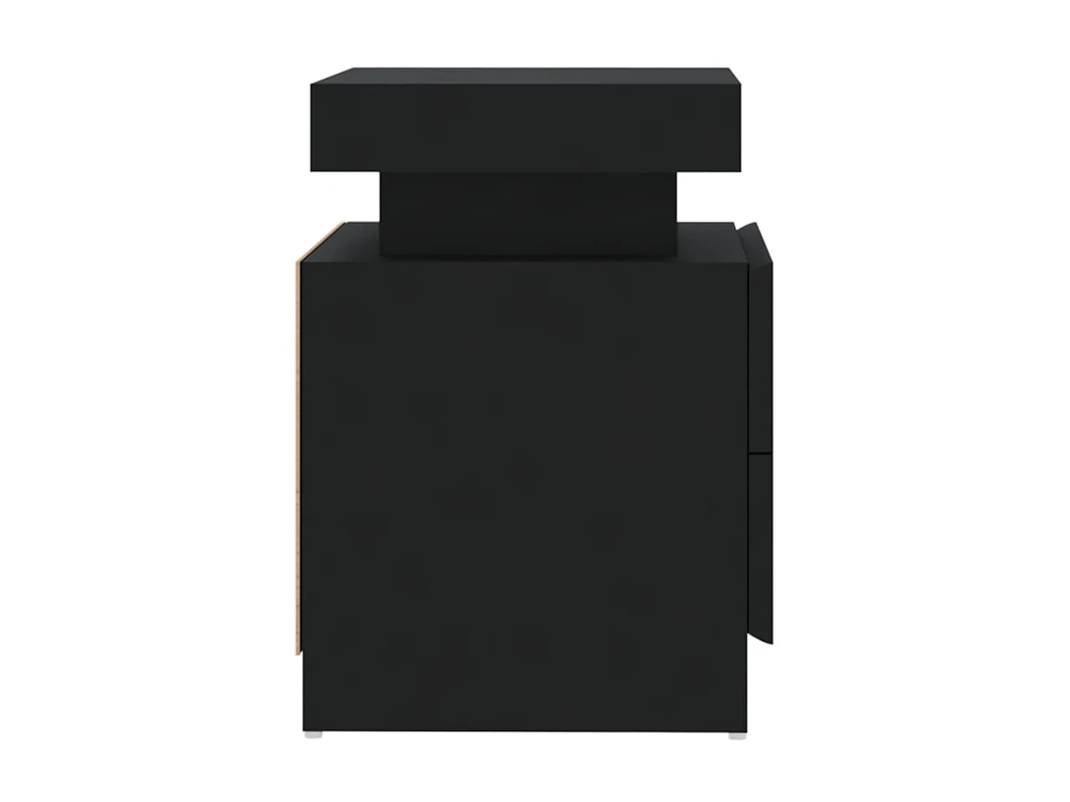 Table de chevet Noir 45x35x52