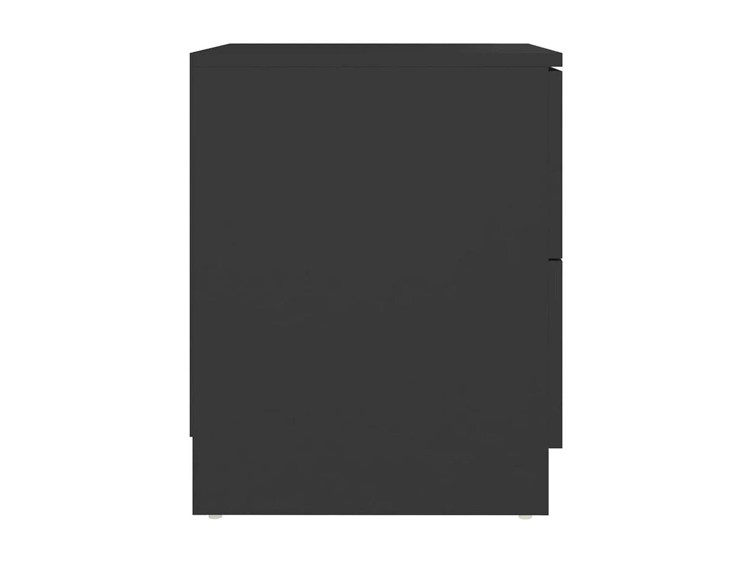 Tables de chevet 2 pcs Noir 40x40x50