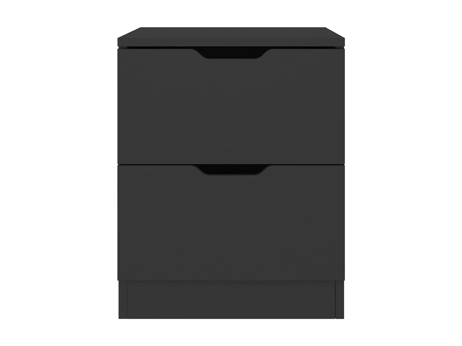 Tables de chevet 2 pcs Noir 40x40x50