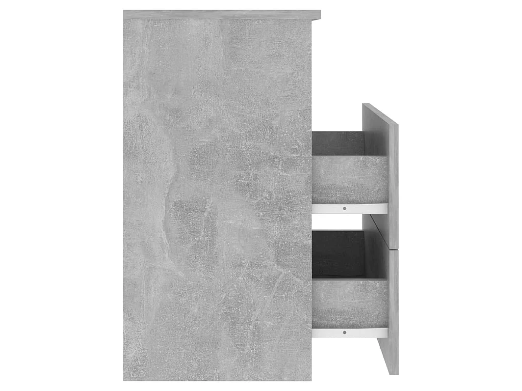 Table de chevet Gris béton 50x32x60