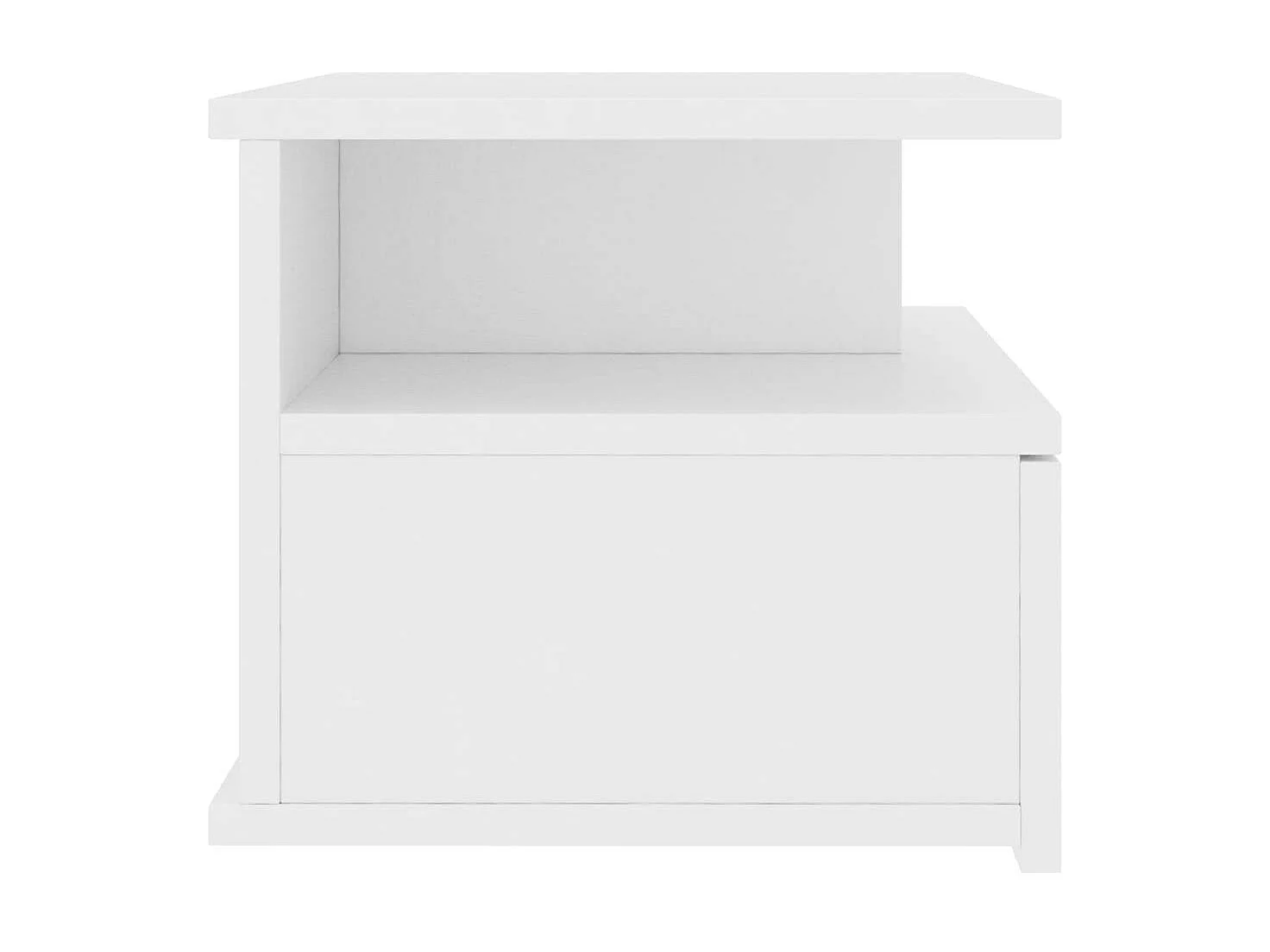 Tables de chevet suspendues 2 pcs Blanc 40x31x27