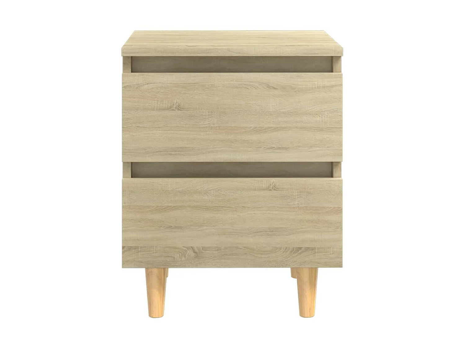 Table de chevet avec pieds en pin Chêne sonoma 40x35x50