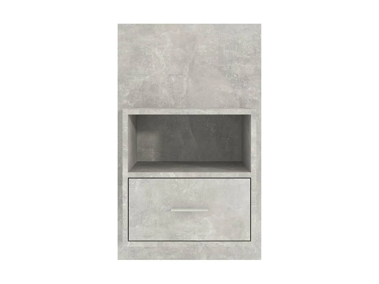 Table de chevet murale Gris béton Bois d'ingénierie