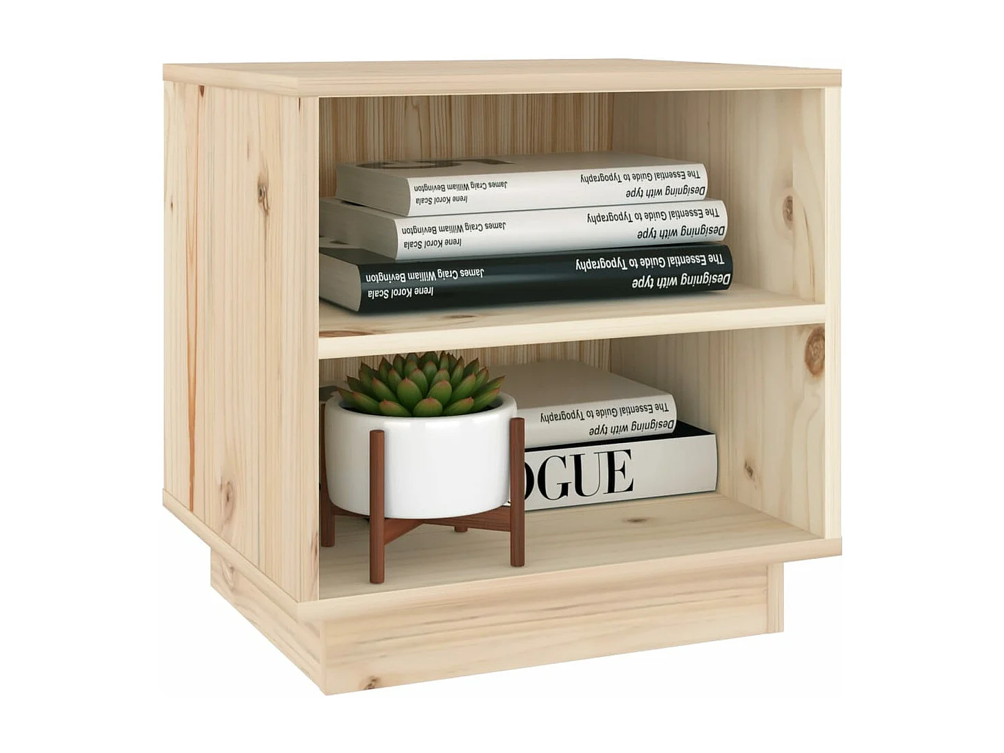 Table de chevet 40x34x40 Bois de pin solide