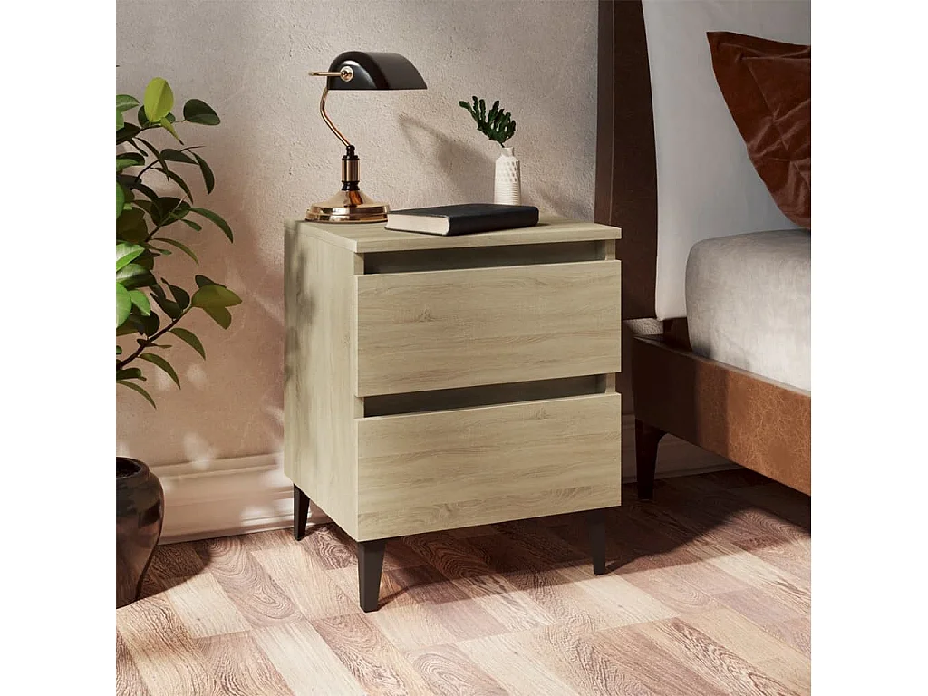 Table de chevet Chêne sonoma 40x35x50