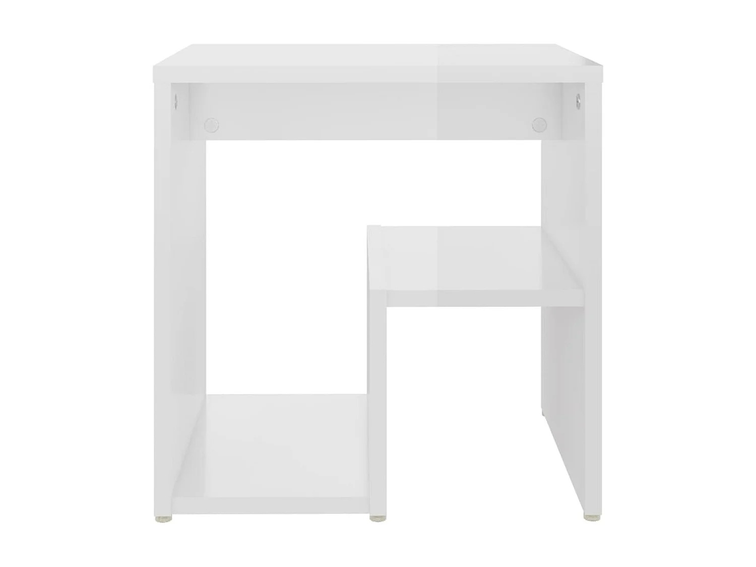 Tables de chevet 2 pcs Blanc brillant 40x30x40
