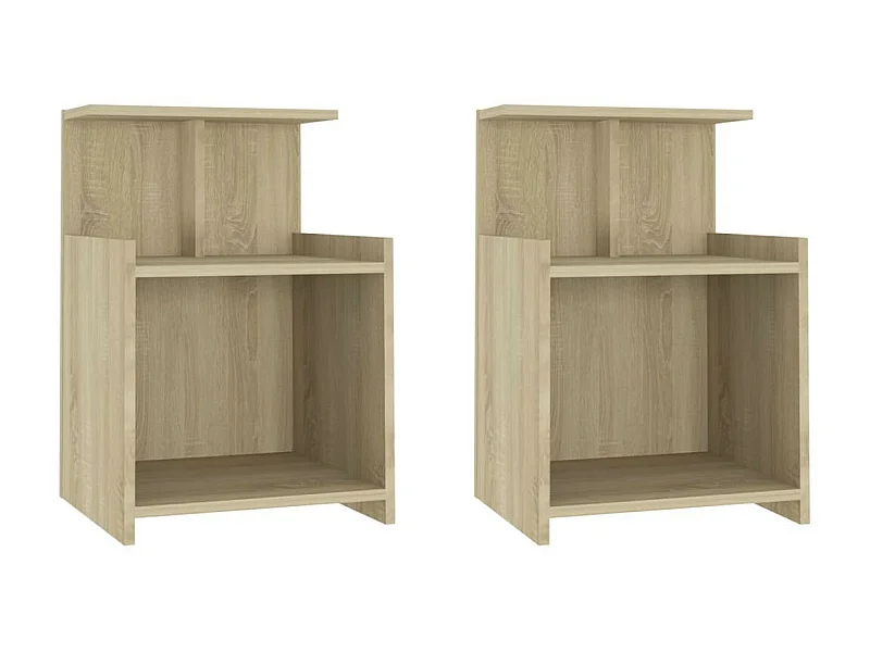 Tables de chevet 2 pcs Chêne sonoma 40x35x60