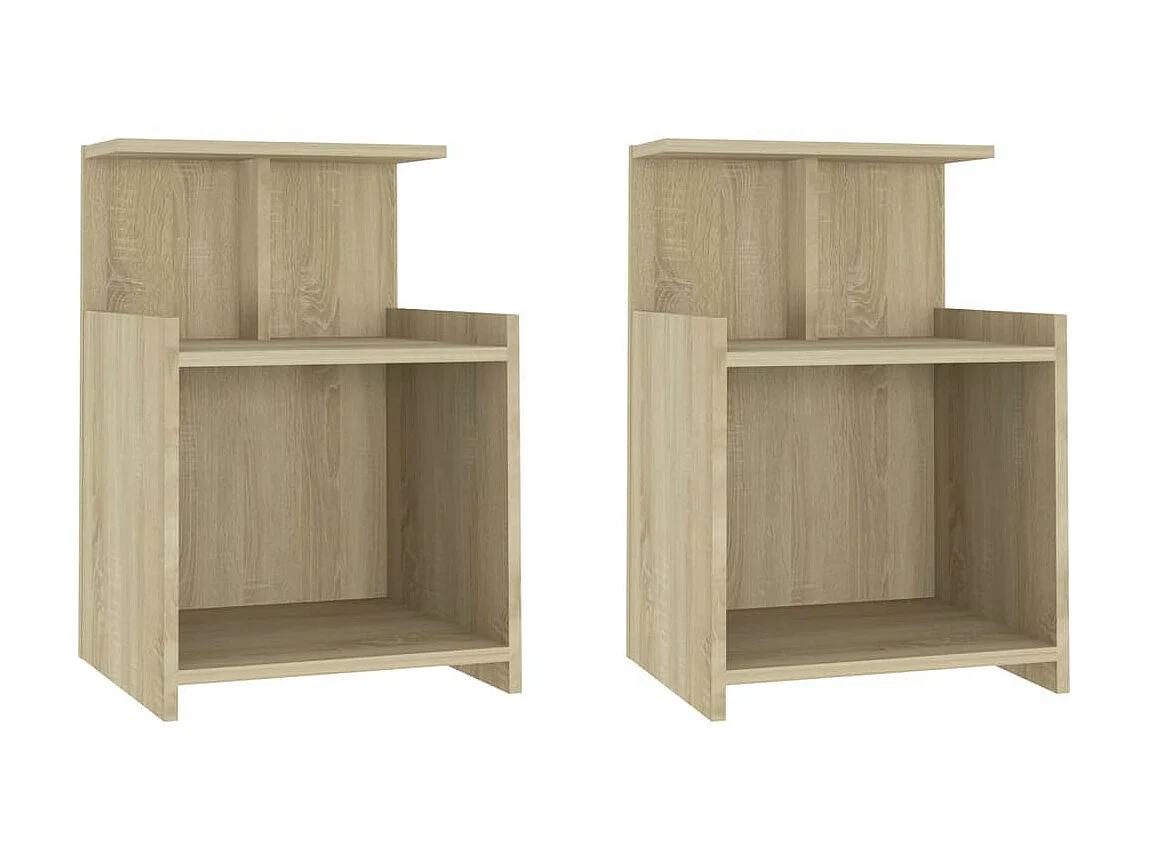 Tables de chevet 2 pcs Chêne sonoma 40x35x60