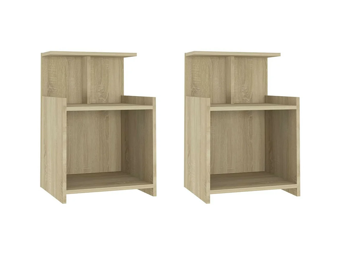 Tables de chevet 2 pcs Chêne sonoma 40x35x60