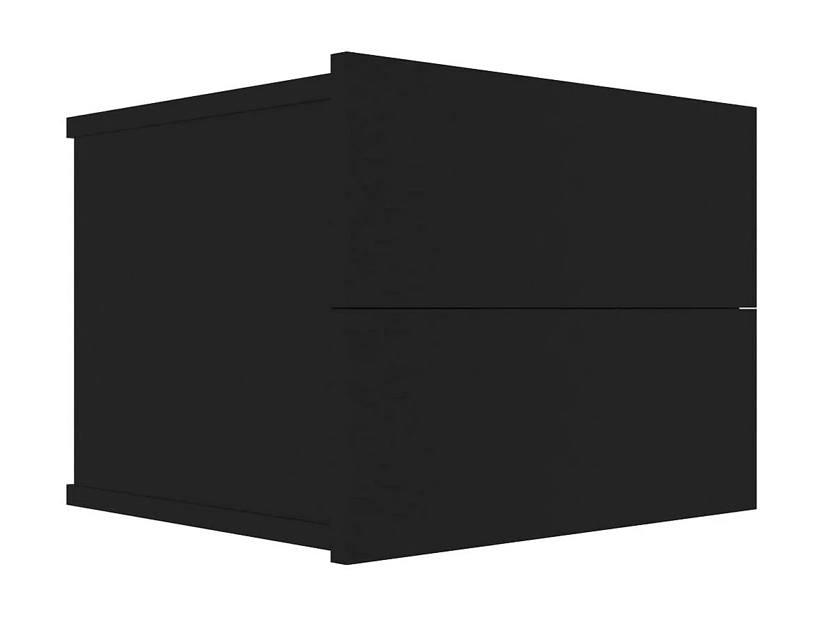 Tables de chevet 2 pcs Noir 40 x 30x30