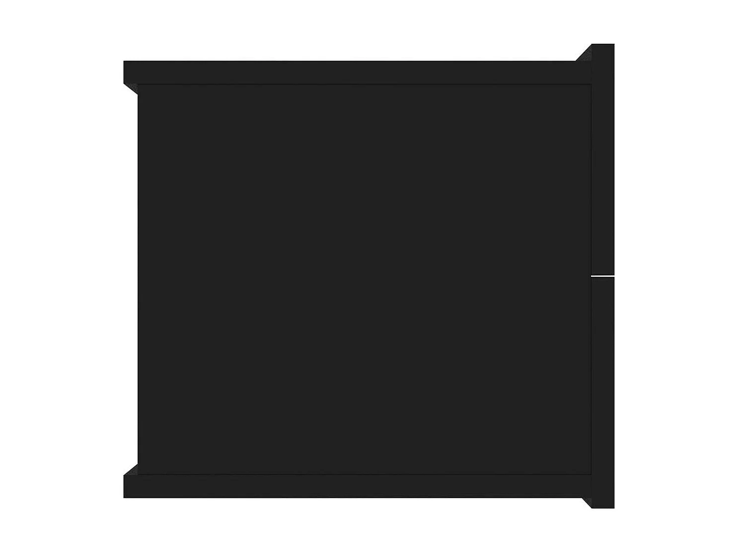 Tables de chevet 2 pcs Noir 40 x 30x30