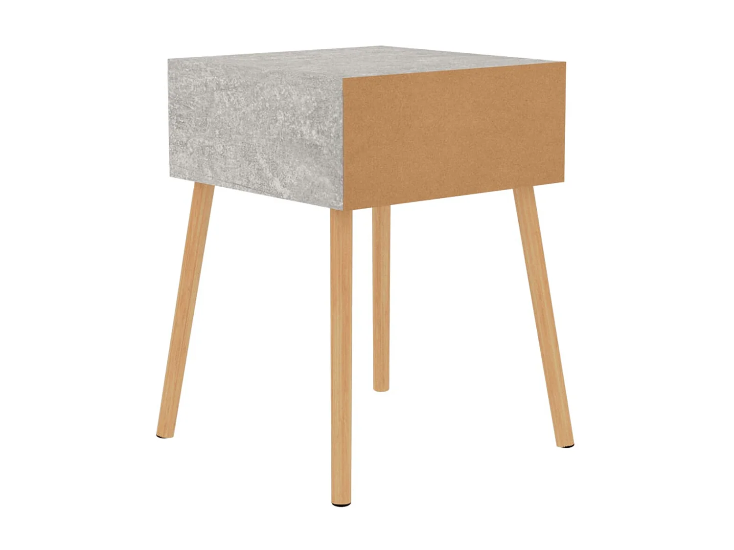 Table de chevet Gris béton 40x40x56