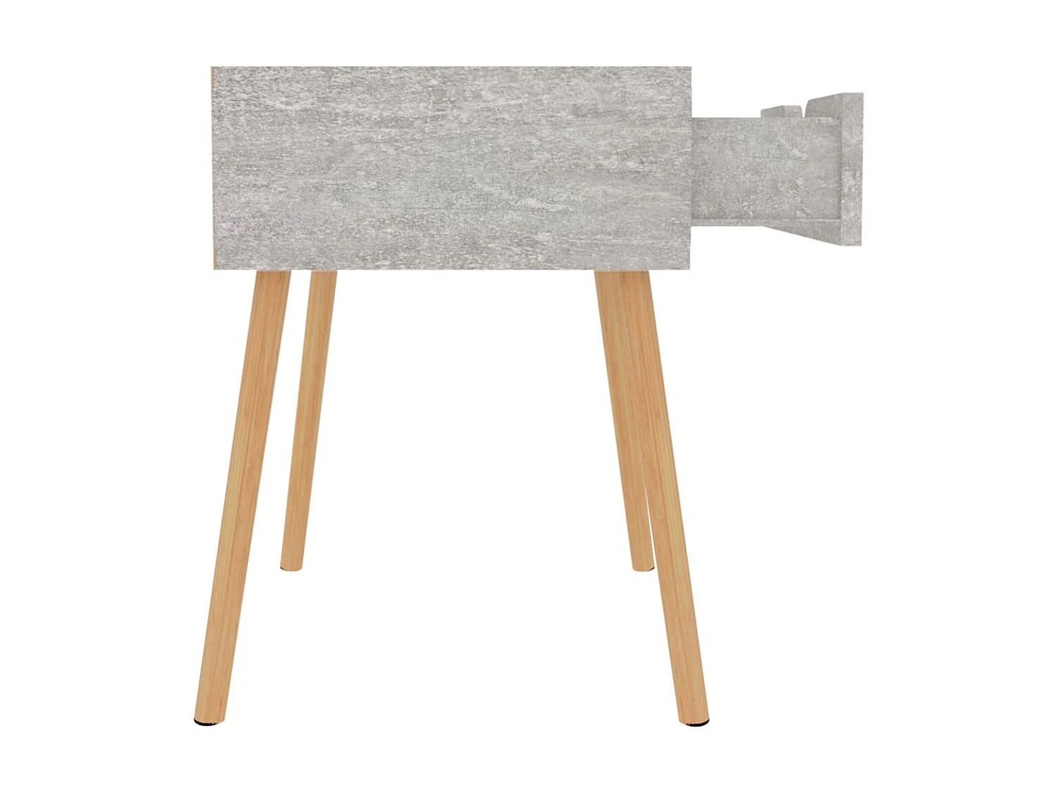 Table de chevet Gris béton 40x40x56