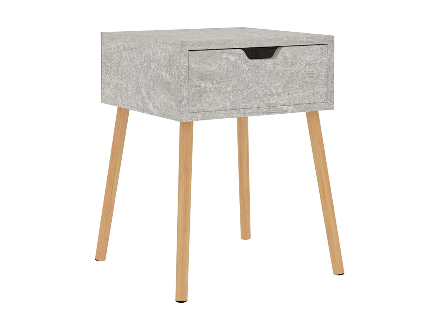 Table de chevet Gris béton 40x40x56